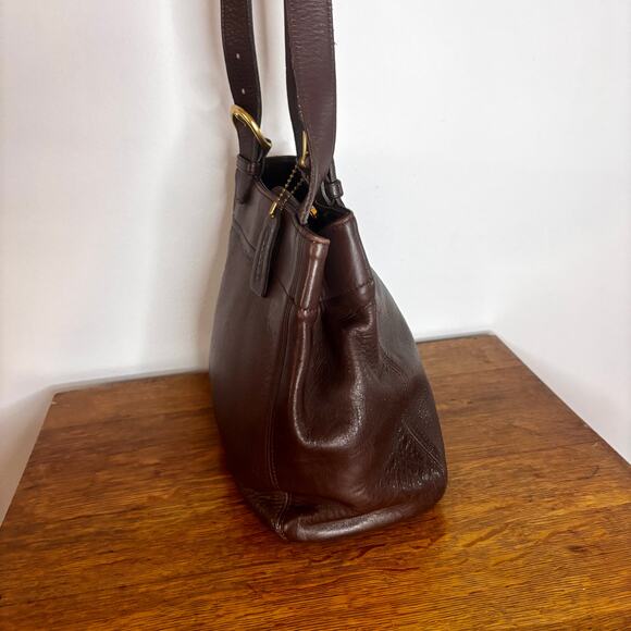 Vintage Coach 4157 Brown Leather Tote Shoulder Bag 2WAY Used Authentic Purse - Picture 16 of 16